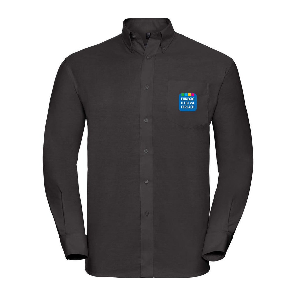 Oxford-Hemd langarm Herren – Black
