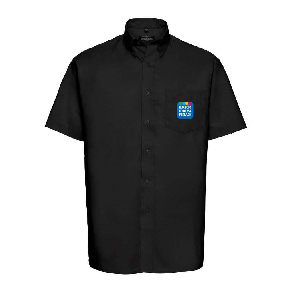 Oxford-Hemd kurzarm Herren – Black