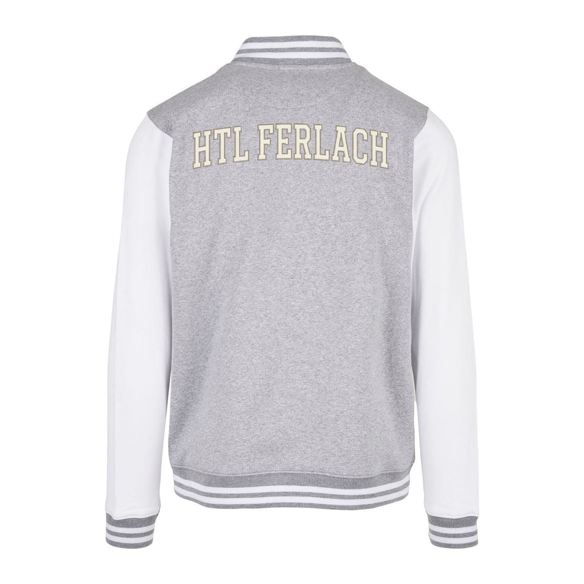 College-Jacke – Heather Grey/White