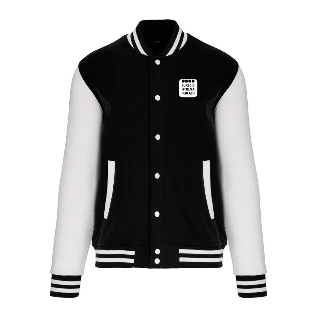 Teddy College-Jacke – Black/White
