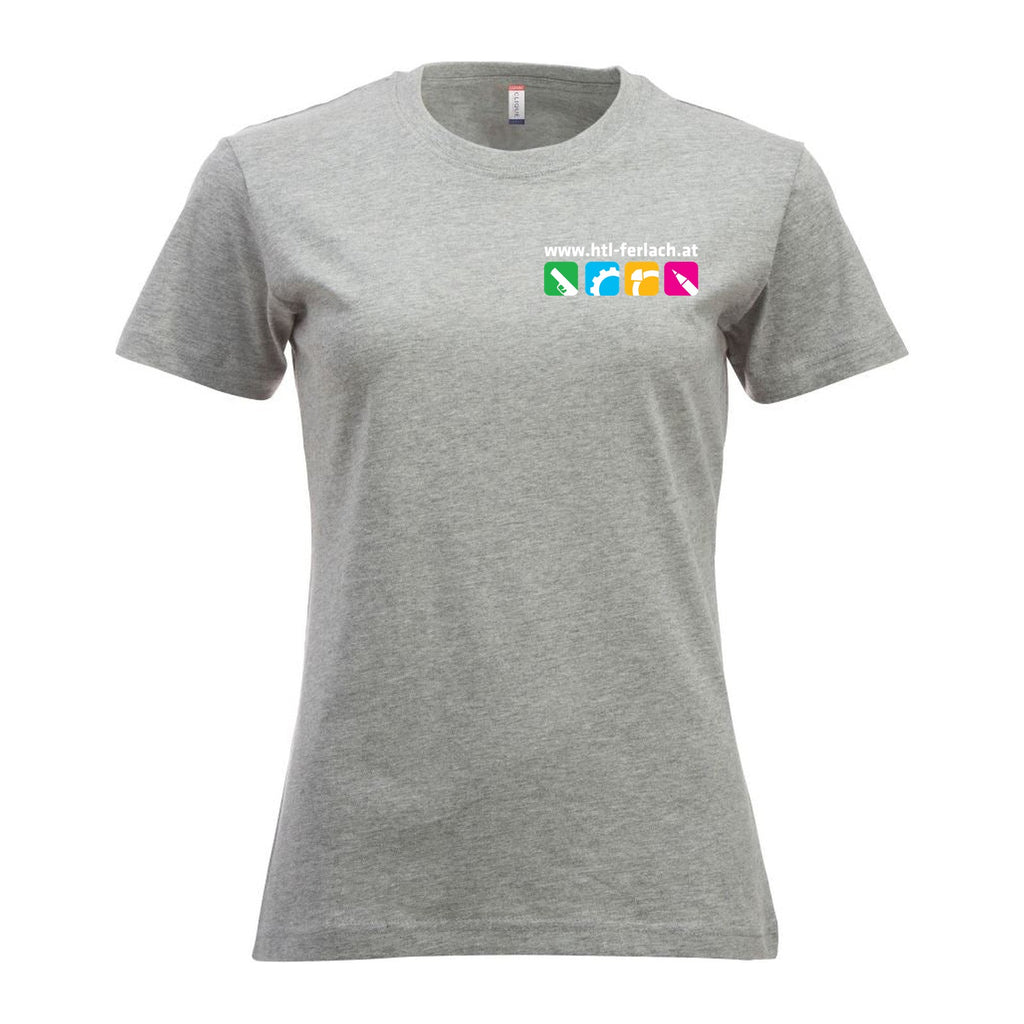 New Classic T-Shirt Damen – Grey Melange