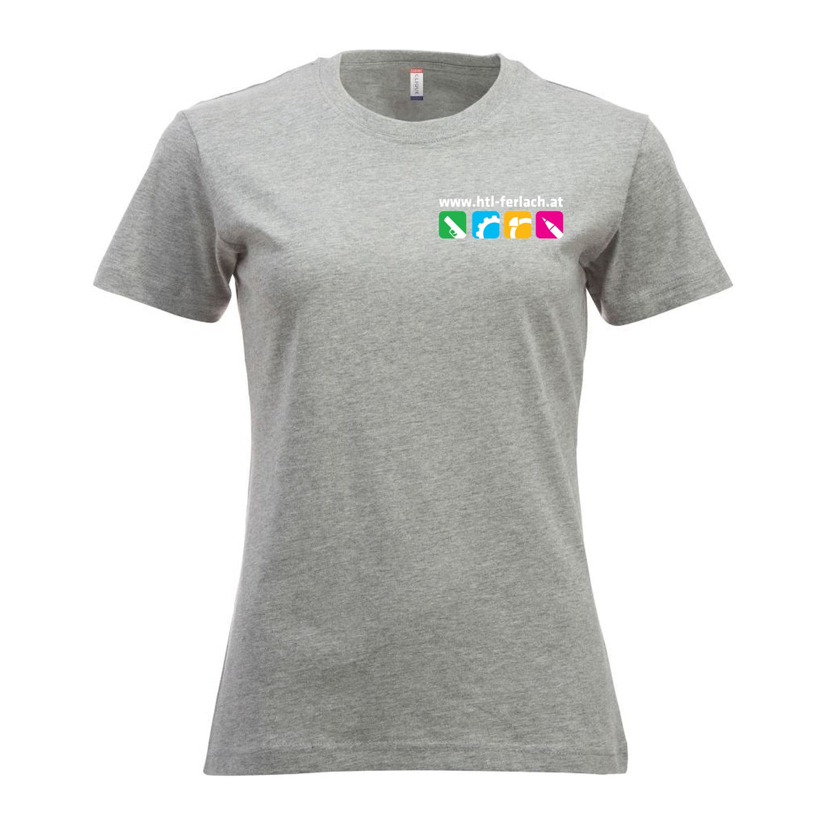 New Classic T-Shirt Damen – Grey Melange