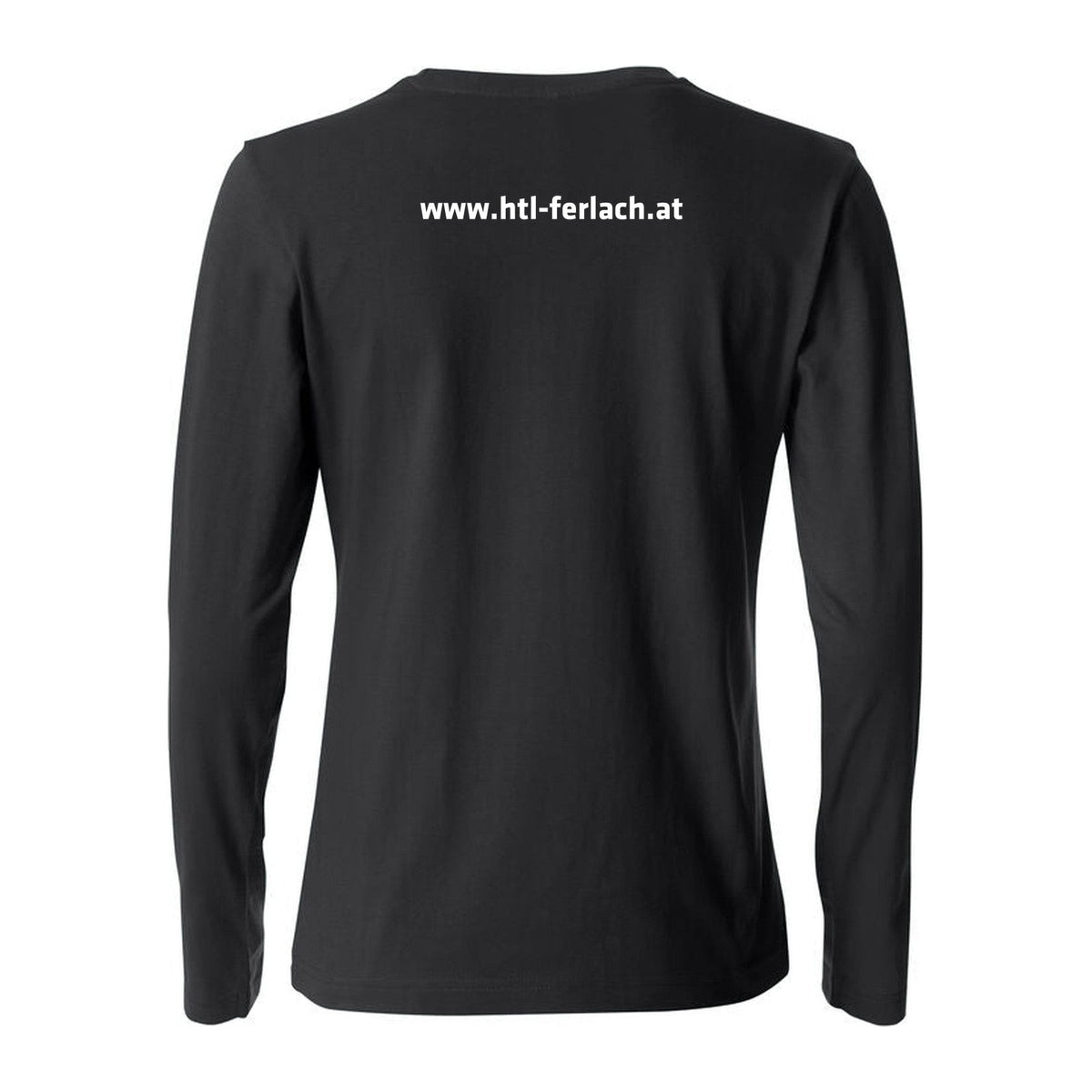 Basic T-Shirt langarm Damen – Black