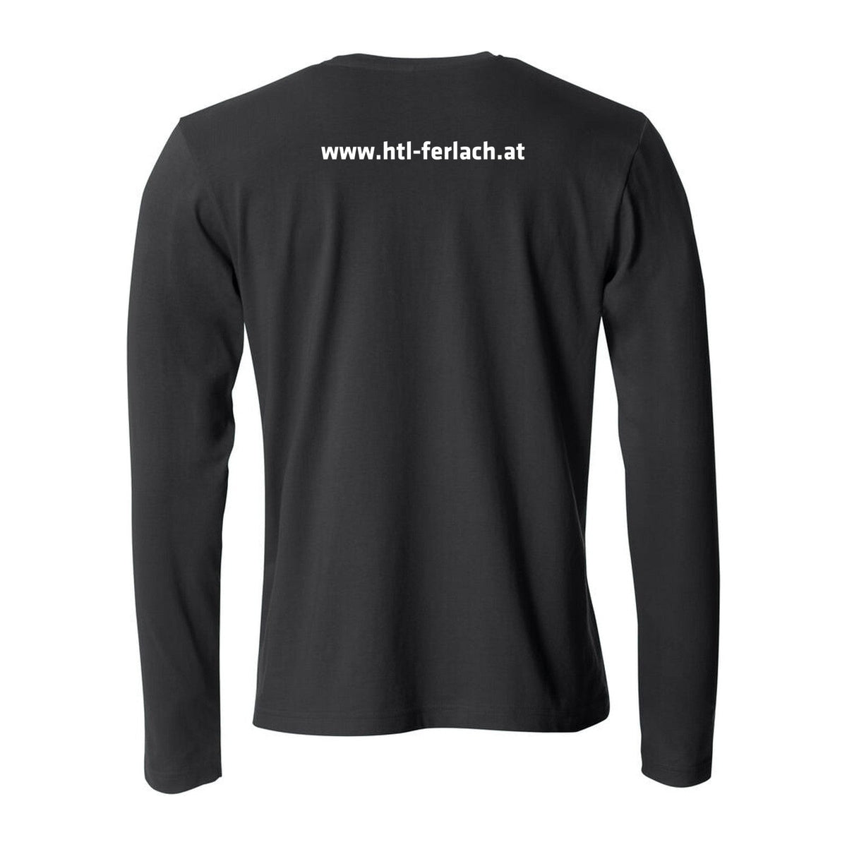 Basic T-Shirt langarm Herren – Black